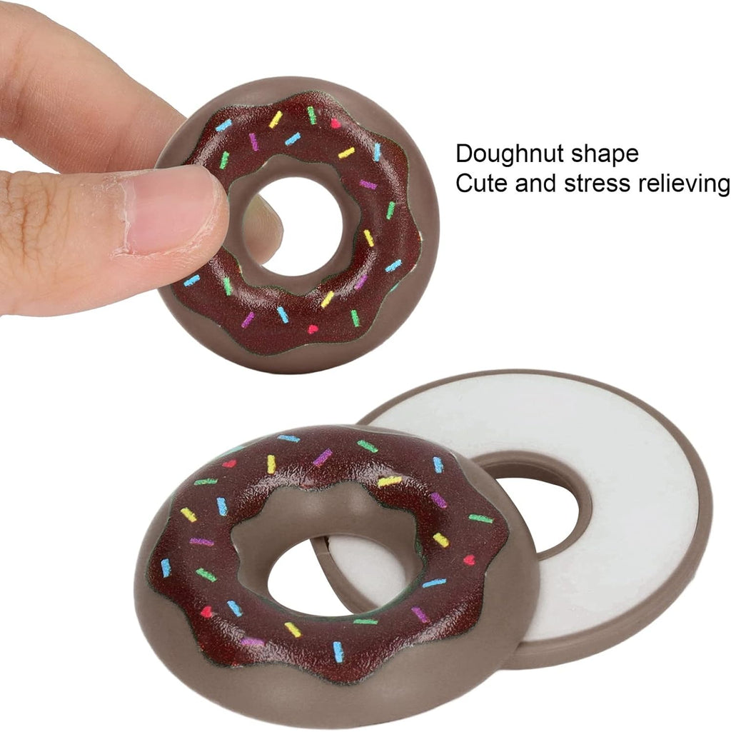 VBESTLIFE Magnetic Fidget Toy, Doughnut Finger Fidget Slider Toy Anxiety Pressure Relieving Fidget Slider Toy Fidget for Adults Kids Fidget Toys (Brown)