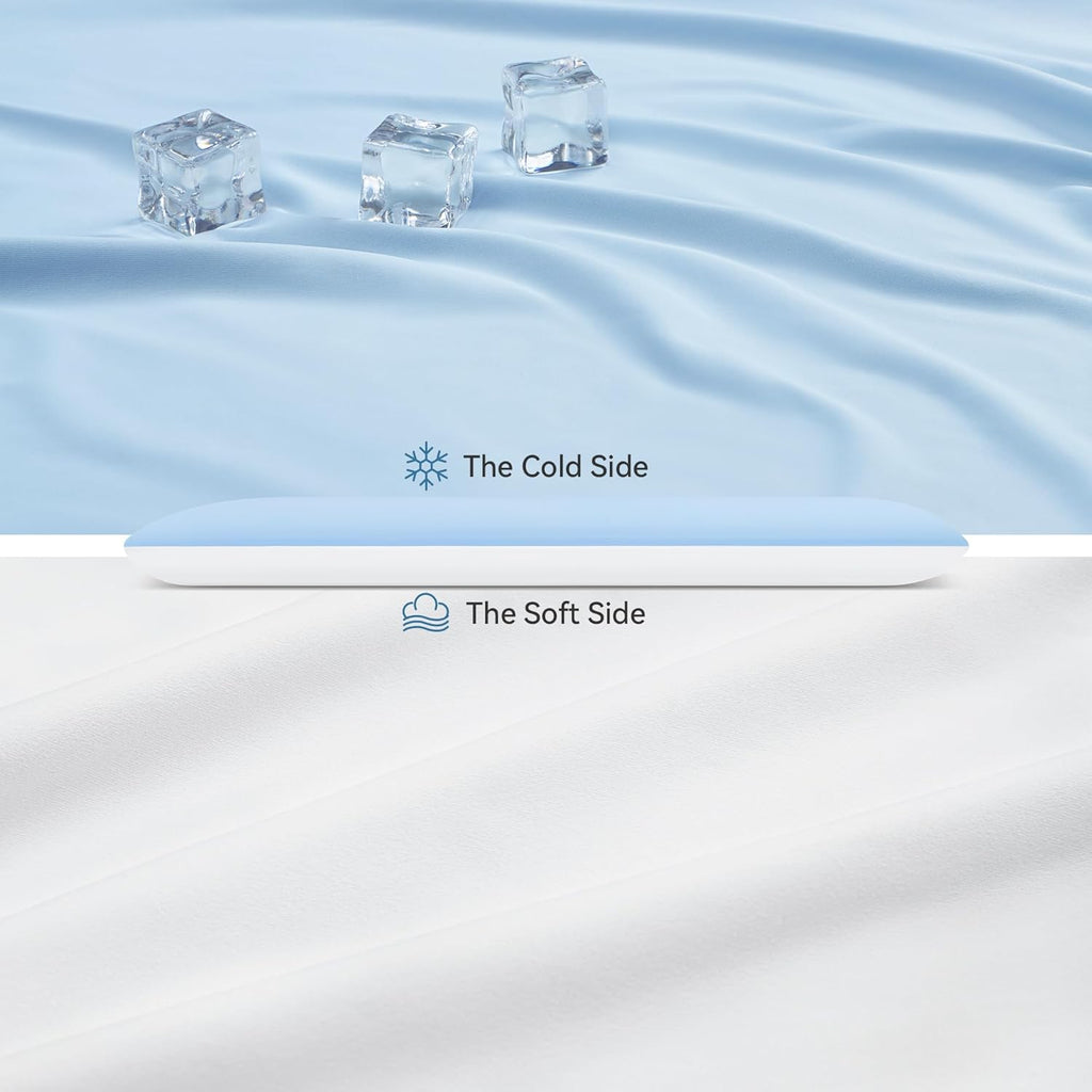 AM AEROMAX 2.75 Inches Queen Size Hyper Slim Memory Foam Pillow for Stomach and Back Sleepers - Thin, Flat Design for Cervical Neck Alignment and Deeper Sleep.