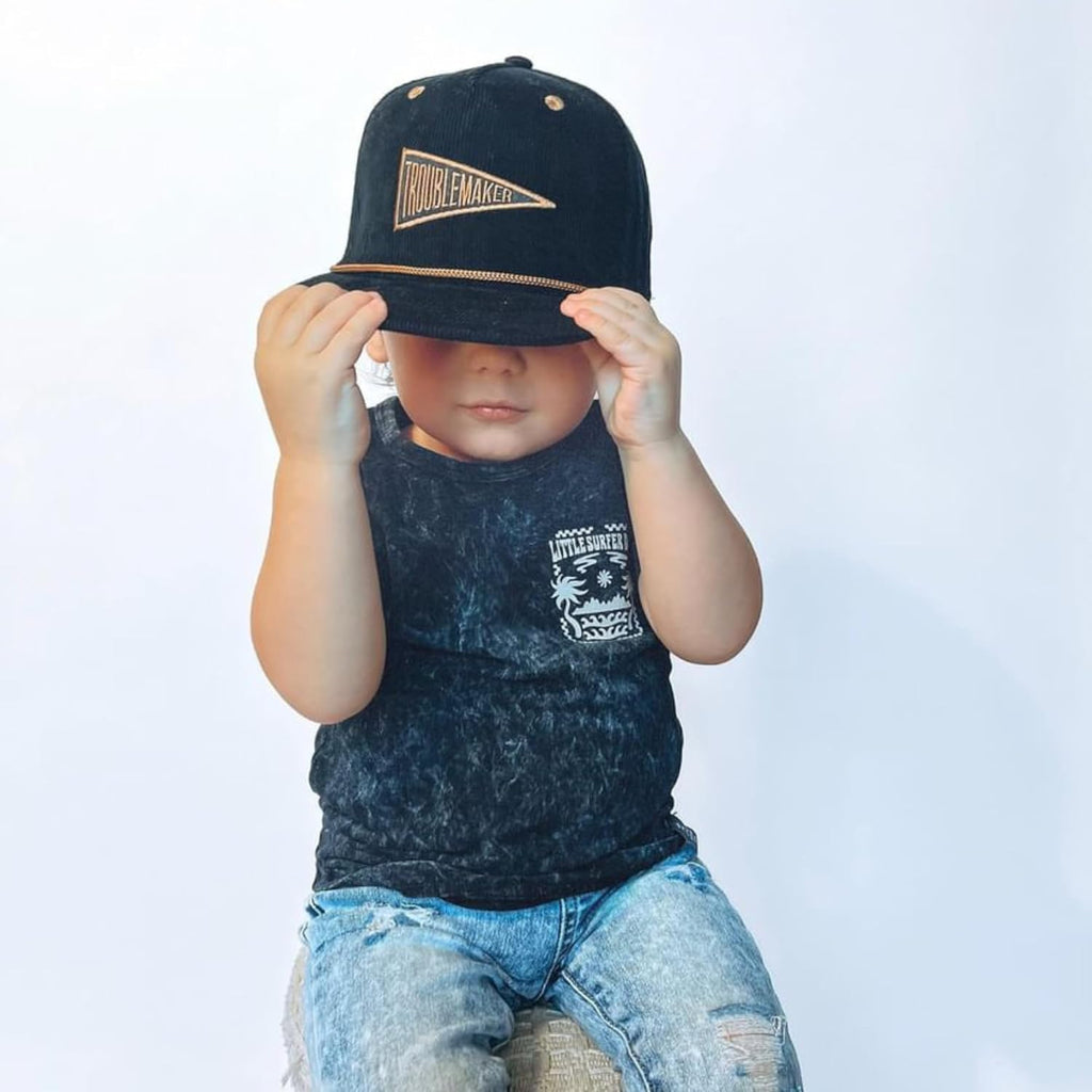 Baby Hats - Baseball Hat, Newborn Youth Flat Brim Mesh Trucker Surf Skate Bubba Bro Fitted Beach Cap Gorros para Bebes