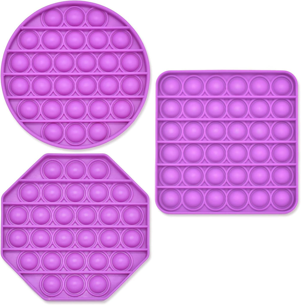 Sensory Fidget Toys, Silicone Squeeze Decompression Toy Games, Stress Relief Toys for Adults Funny Toy for Age 6+ Kids Teens, 3PCS