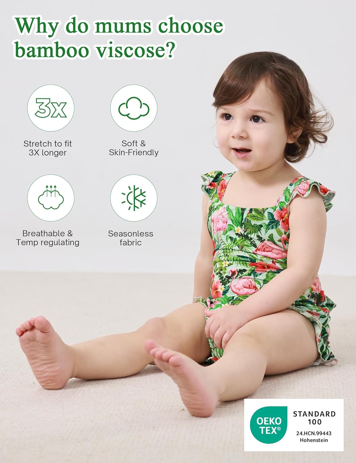 Bamboo Viscose Baby Romper Infant Girl Ruffle Sleeveless Newborn Baby Girl Bodysuit