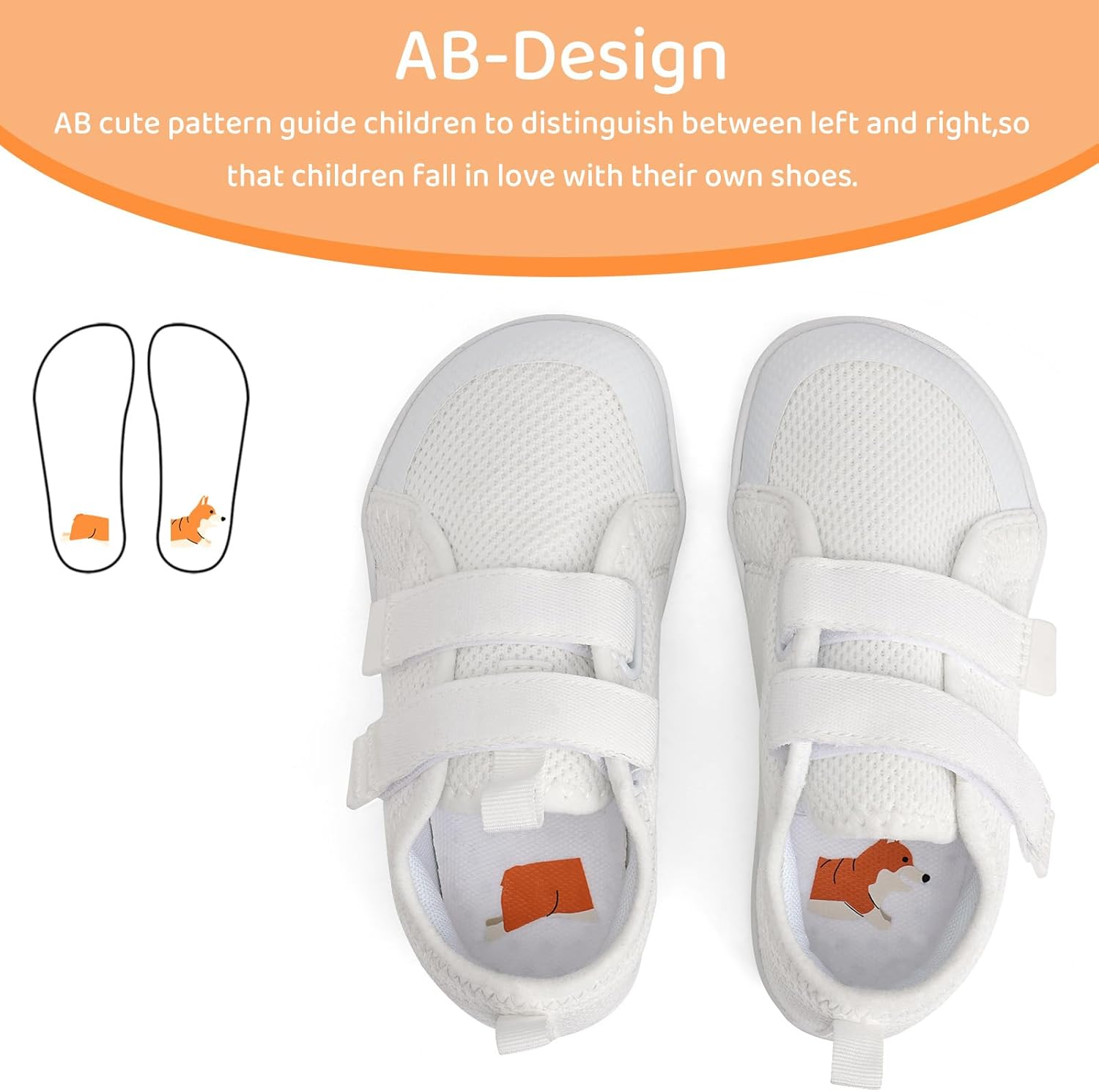 WateLves Toddler Little Kids Wide Barefoot Shoes The First Walking Shoes Girls Boys Breathable Zero Drop Minimalist Sneakers with Wide Toe Box Natural to Grow