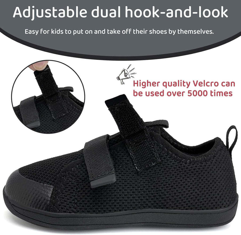 WateLves Toddler Little Kids Wide Barefoot Shoes The First Walking Shoes Girls Boys Breathable Zero Drop Minimalist Sneakers with Wide Toe Box Natural to Grow