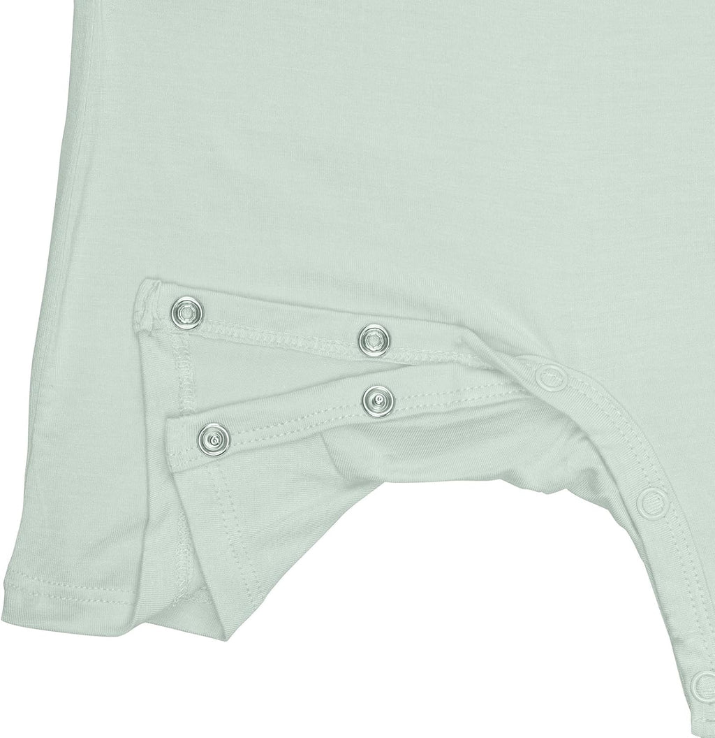 GUISBY Rayon Baby Pajamas, Short Sleeve Footless Rompers, Snap Closure Sleeper for Boy Girls