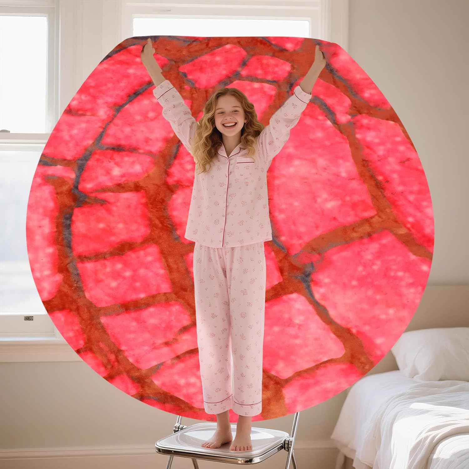 74in Concha Blanket White Elephant Gifts for Adults Useful Throw Blankets Woemn Men Party Cool Stuff Novelty Gag Sweet Shell Bread Soft Fleece Wrap