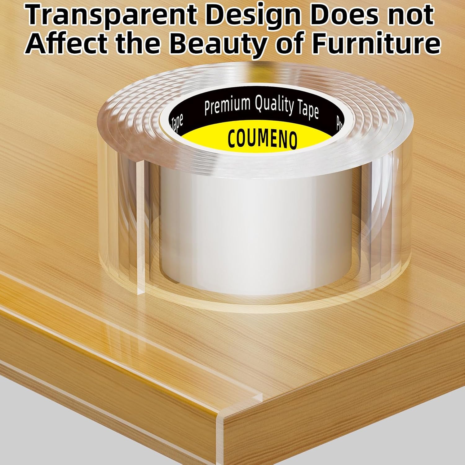 Clear Edge Protector,Safe Corner Protector, Anti-Sharp Edge Protector, for Furniture, Drawers, Tables, Cabinets 2inX3.28FT