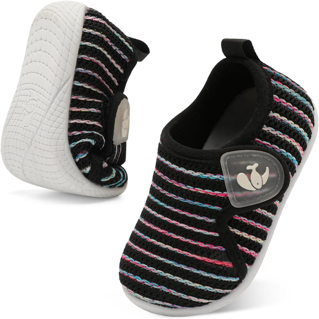 FEETCITY Toddler Walking Shoes Slip On Toddler Shoes Boys Girls Kids Sports Sneakers Casual School Shoes Barefoot Shoes