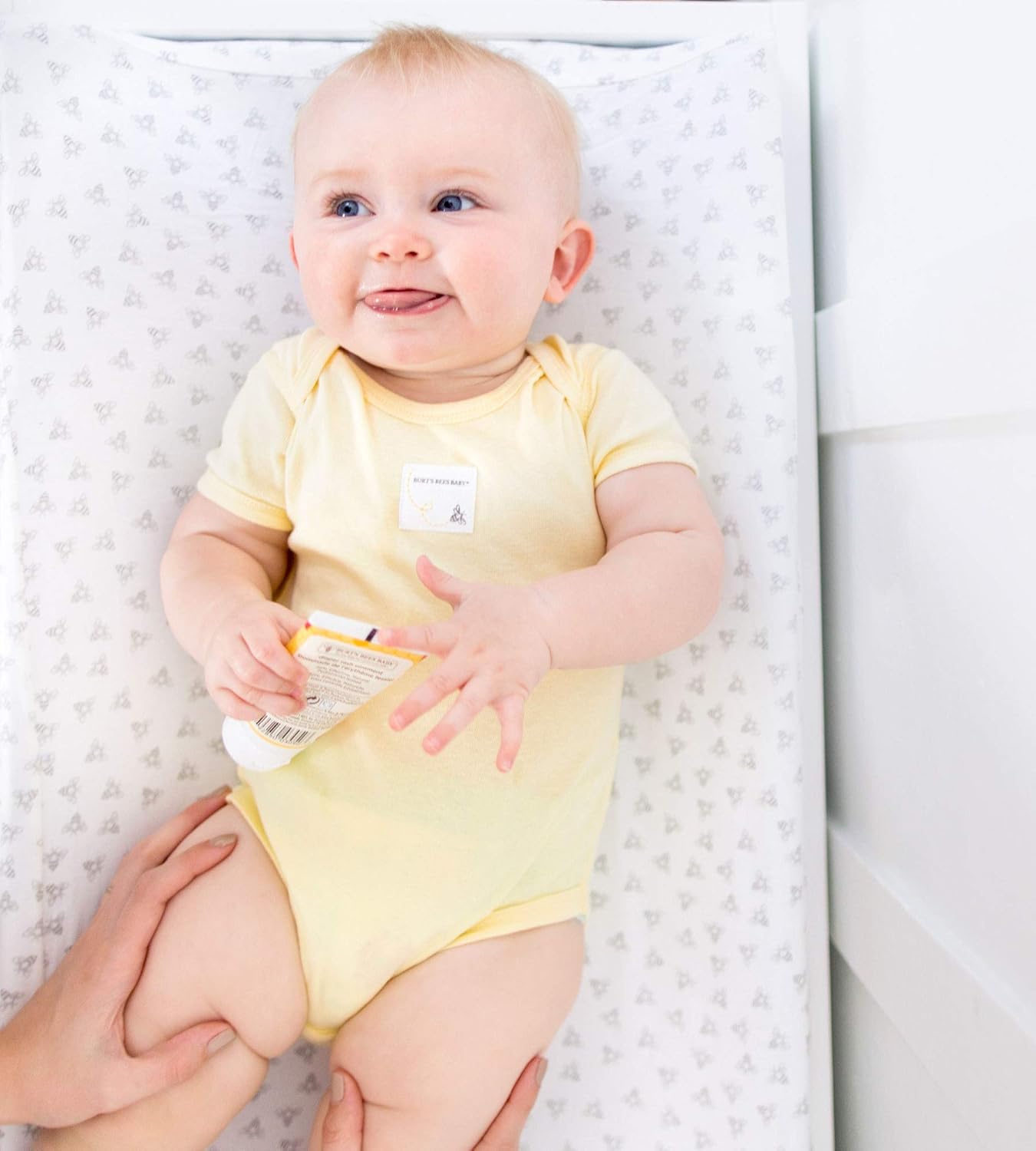 Burt's Bees Baby Unisex Organic Cotton Short and Long Sleeve Bodysuits, 5-Pack