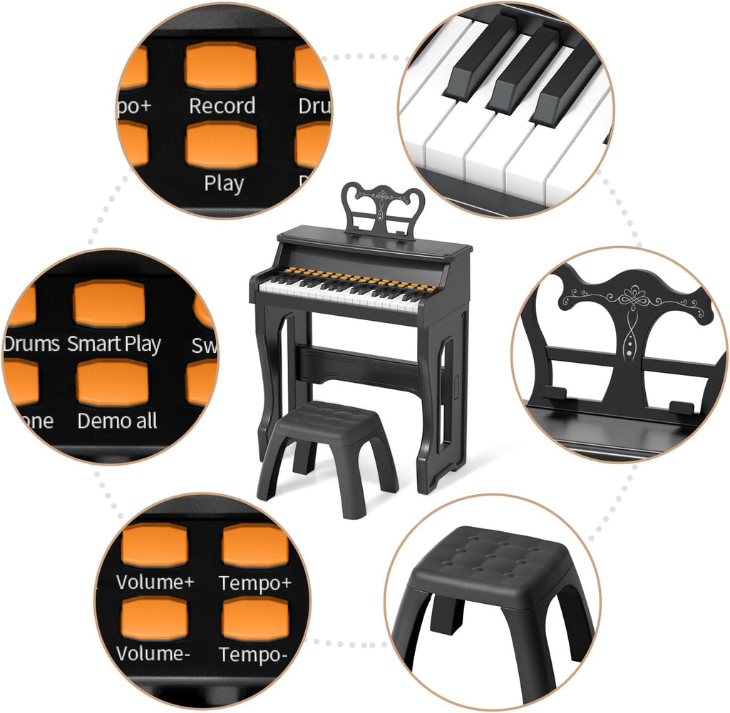 Toy Pianos for Kids Ages 3-7 - Children's Musical Keyboard for Beginners Boys Girls Birthday Gift Learning Piano 37 Keys 4 5 6 8 Years Old Girls and Boys Birthday Gift