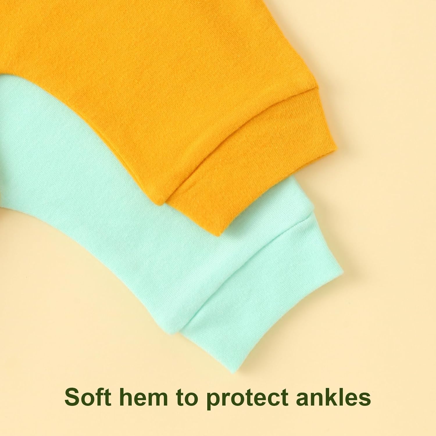 Hakochia Baby Pants for Boys & Girls: 100% Cotton, Soft, Comfy, Ample Diaper Room 0-36 Months