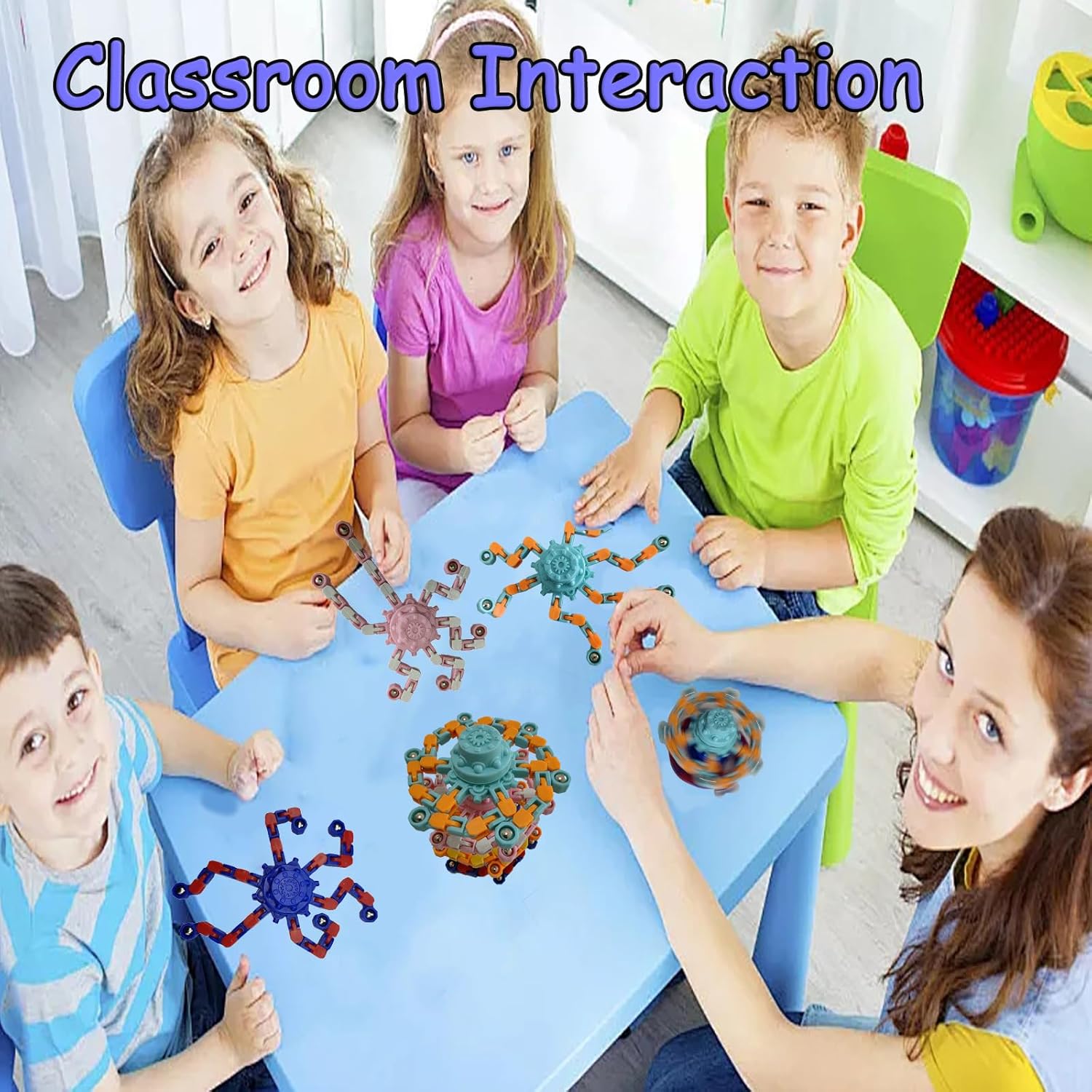 16 Pcs Fidget Spinner Toys Party Favors Goodie Bag Stuffers Gifts,Transformable Robot Fingertip Stress Relief Gyro Sensory Toys for Kids Adults ADHD Autisms,Treasure Box Toys Carnival Prizes Supplies