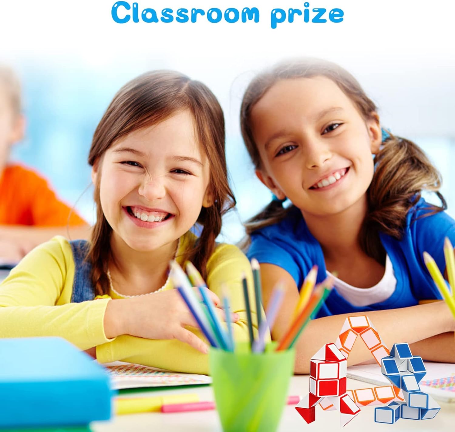 Ganowo 24 Pack Fidget Snake Cube, Mini Twist Puzzle Party Bag Fillers Bulk Toys for Kids Teens Birthday Stocking Stuffers Party Favors Supplies Goodie Bags Fillers, Random Colors