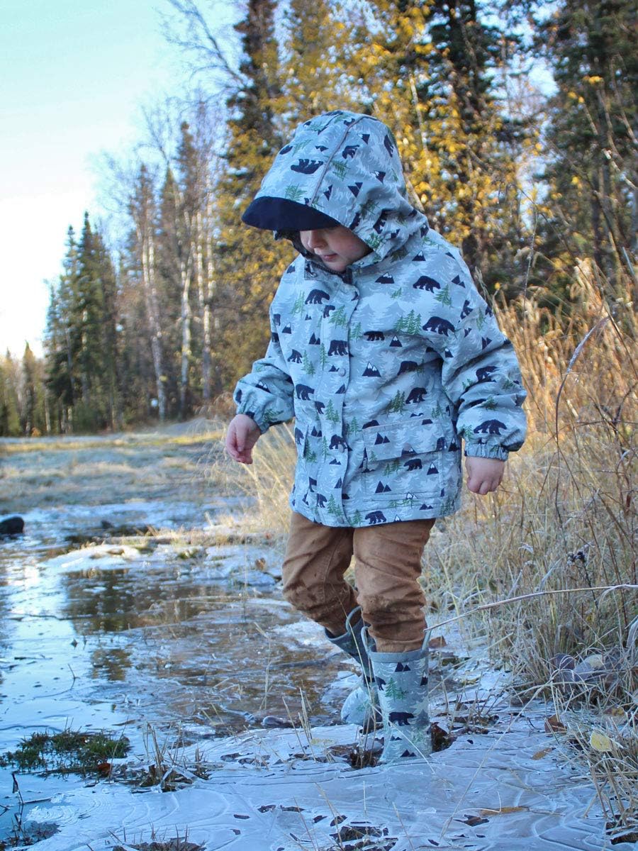 JAN & JUL Waterproof Fleece Lined Rain Jacket, Raincoat for Kids