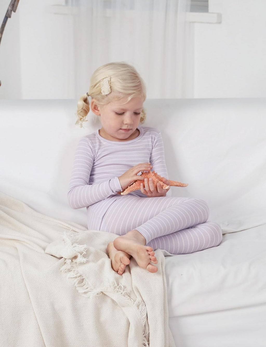 AVAUMA Stripe Pattern Baby Boys Girls Pajama Set Kids Toddler Snug fit Ribbed Sleepwear pjs for Daily Life Style