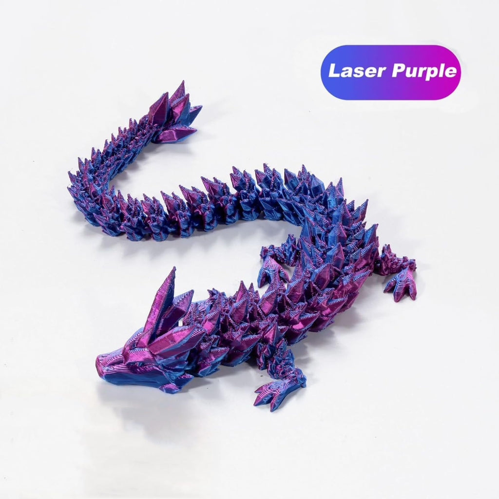 3D Printed Dragon in Egg, Full Articulated Dragon Crystal Dragon with Dragon Egg， Home Office Decor Executive Desk Toys, Adults Fidget Toys for Autism ADHD，3D Printed Gift