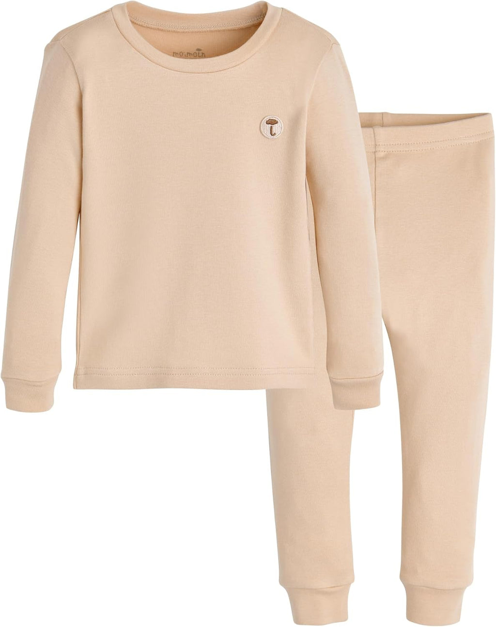 moimoln 6M-8Y Modal Cotton Solid Soft Breathable Baby Toddler Boys Girls Snug fit Pjs Long Sleeve Pajamas Set Sleepwear Daily