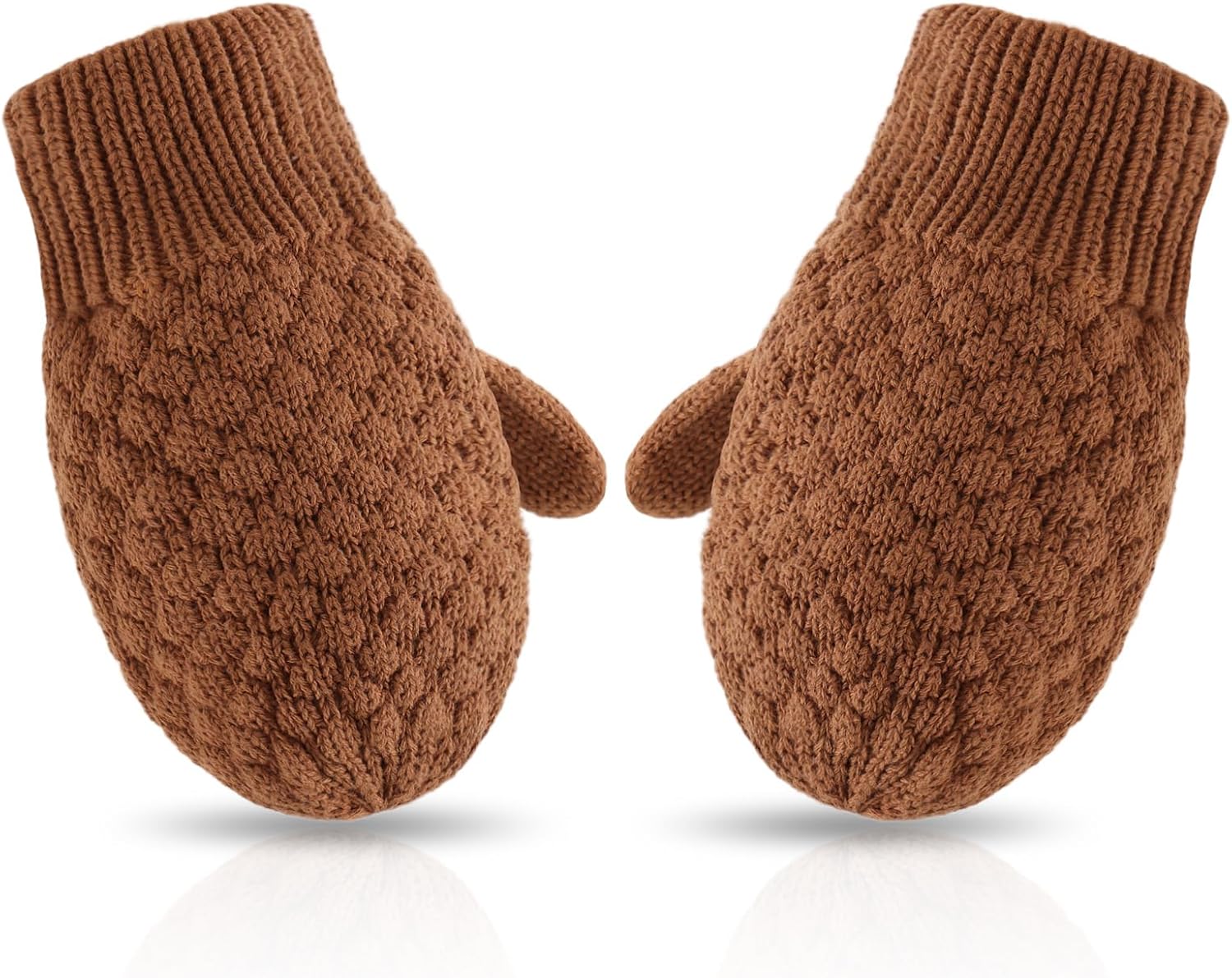 Baby Knit Mittens Toddler Boys Girls Gloves Winter Infant Newborn No Scratch Mitten 0-3 Years