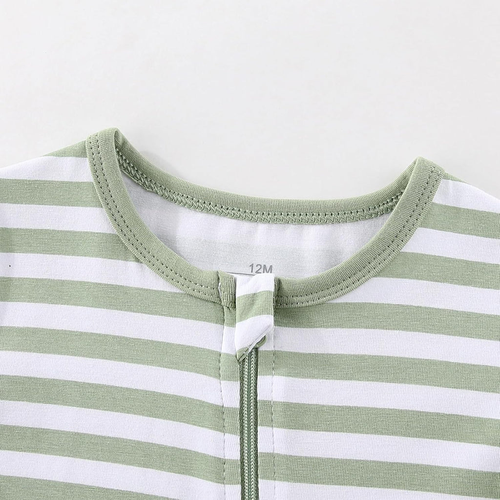 Baby Boy Girl 2 Pack Romper Infant Short Sleeve 2 Way Zipper One Piece Jumpsuits Newborn Clothes 0-24 Months