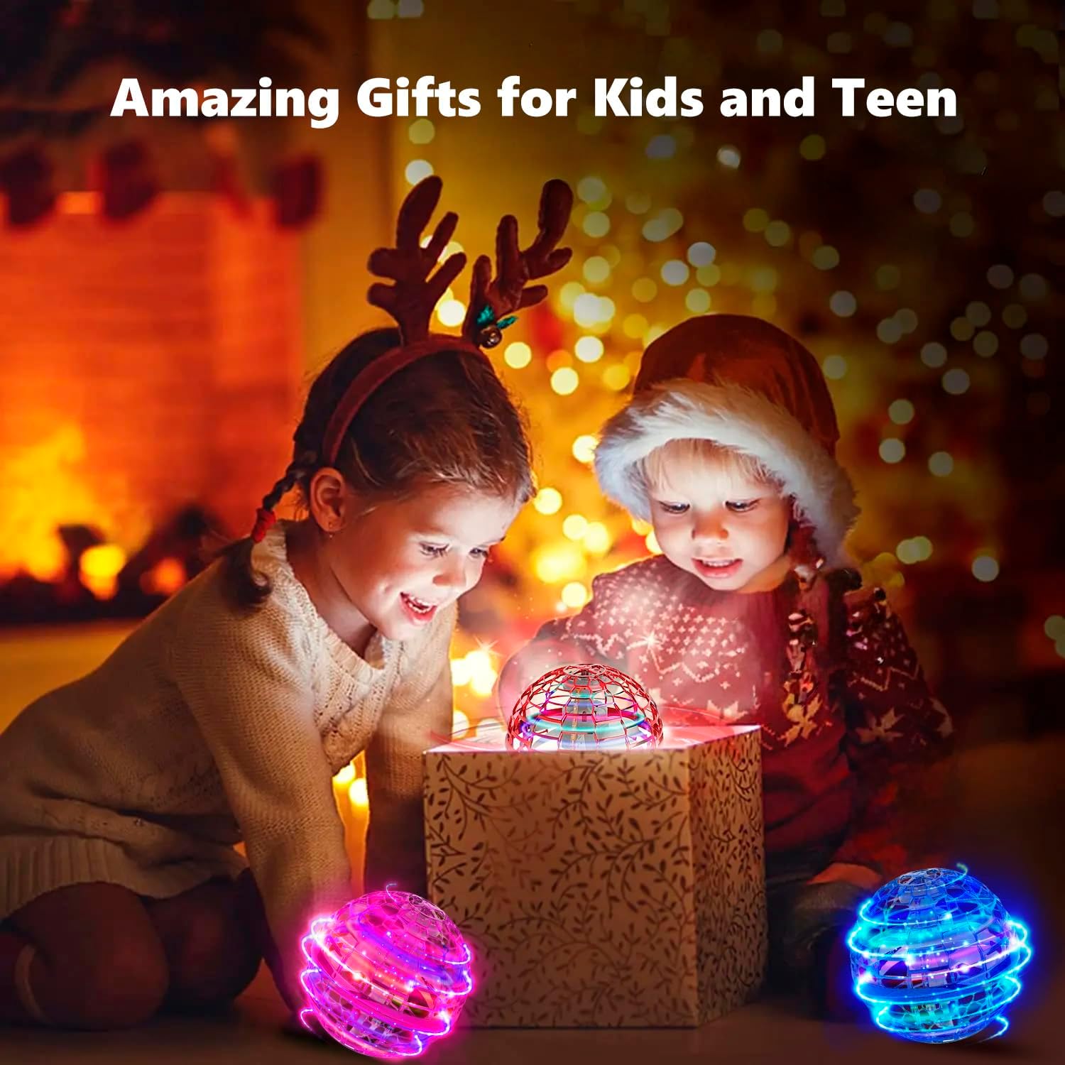 Flying Orb Ball 2024 Toys Soaring Hover Boomerang Galactic Fidget Cool Magic Hand Controlled Mini Drone Cosmic Globe Spinner Safe for 6 7 8 9 10+ Year Old Kids Outdoor Toys