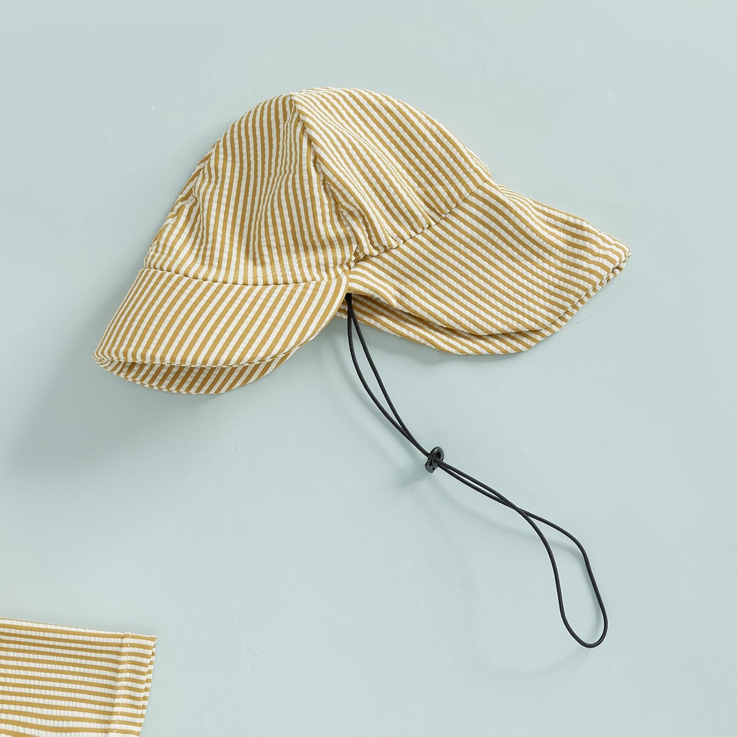 Toddler Baby Boys Seersucker Short Sleeve One Piece Rash Guard Swimsuit Zipper Bathing Suit Swimwear with Hat