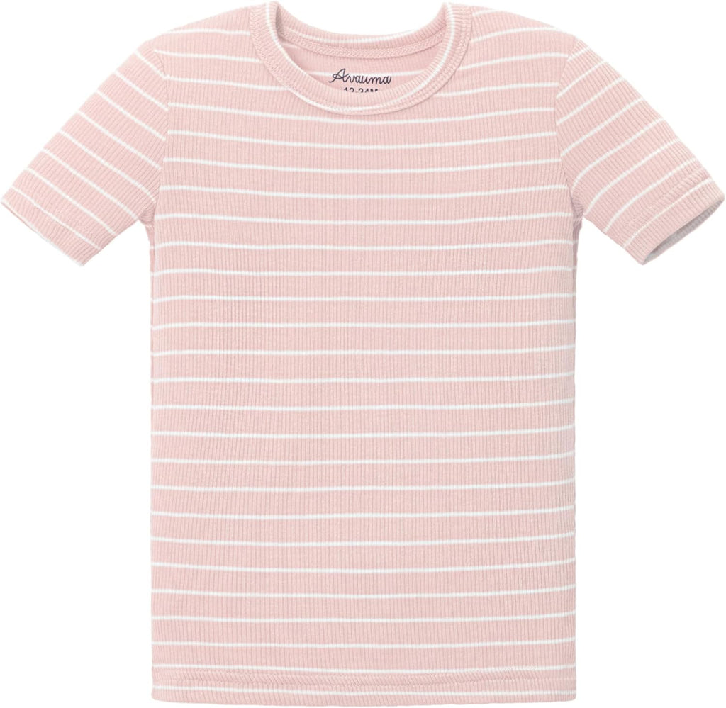 AVAUMA Stripe Pattern Baby Boys Girls Pajama Set Kids Toddler Snug fit Ribbed Sleepwear pjs for Daily Life Style