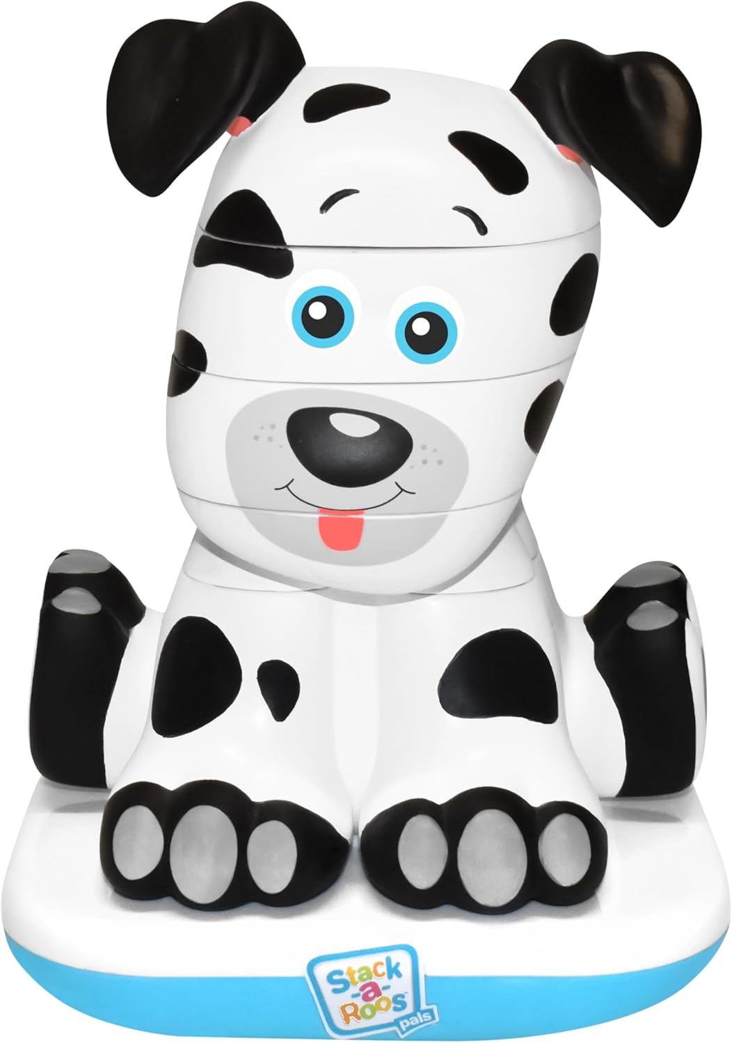 Stack-a-Roos Dalmatian Puppy by Salus Brands - Animal Stacking Toy, Educational Early Learning Toy for Infants Babies Toddlers, Age 12+ Months - Great Baby Gifts, STEM Toy