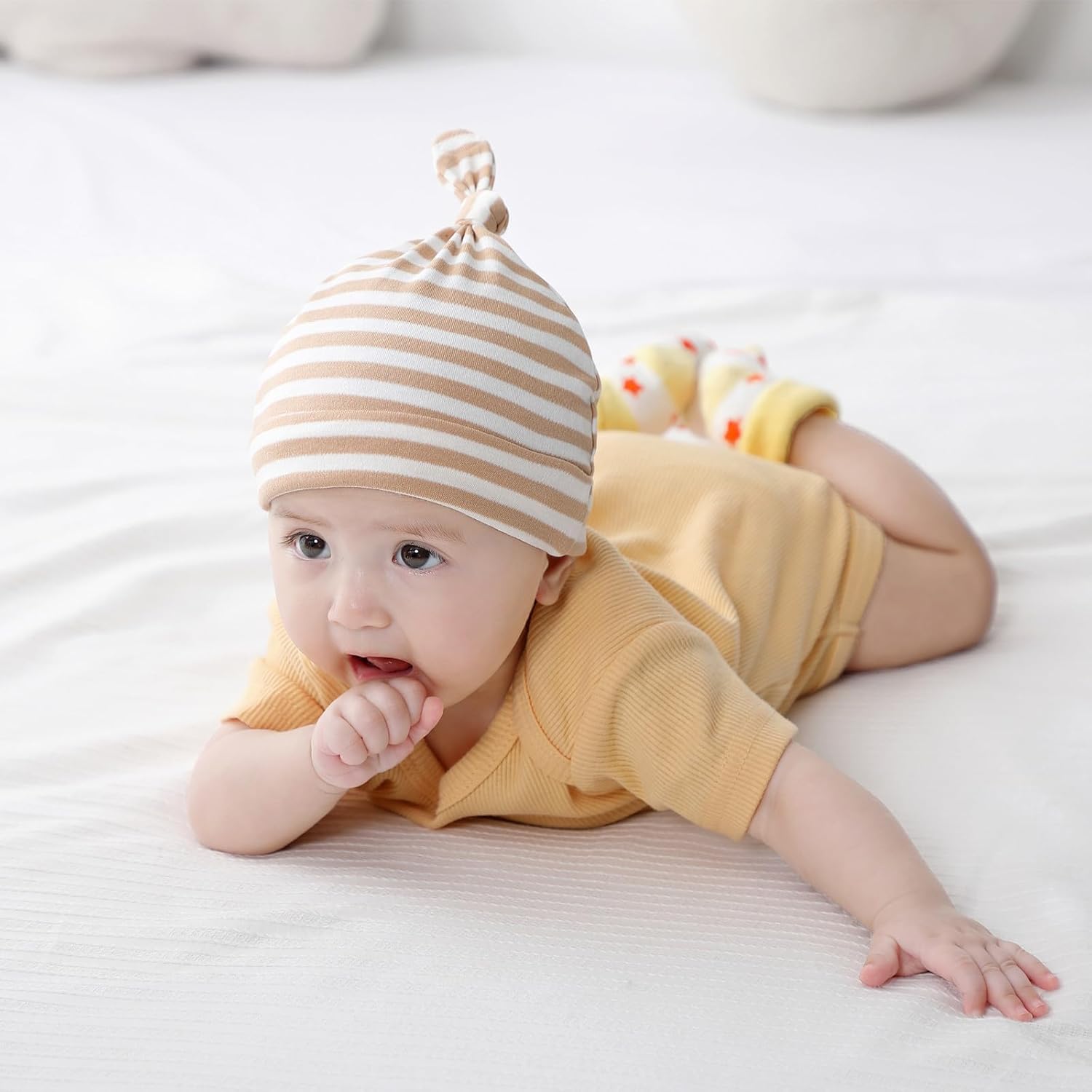 Newborn Baby Boy Girl Short Sleeve Bodysuits Cotton One-Piece Baby Clothes 6-Pack