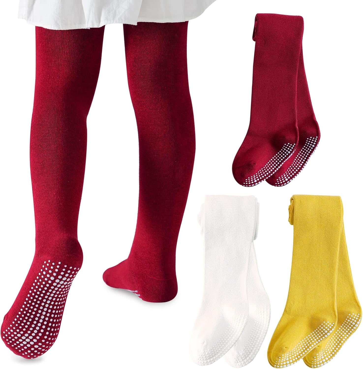 Mini angel Baby Tights Non Slip Baby Girl Tights Seamless Cotton Pantyhose Toddler Stockings Winter Warm Leggings Non-Skid