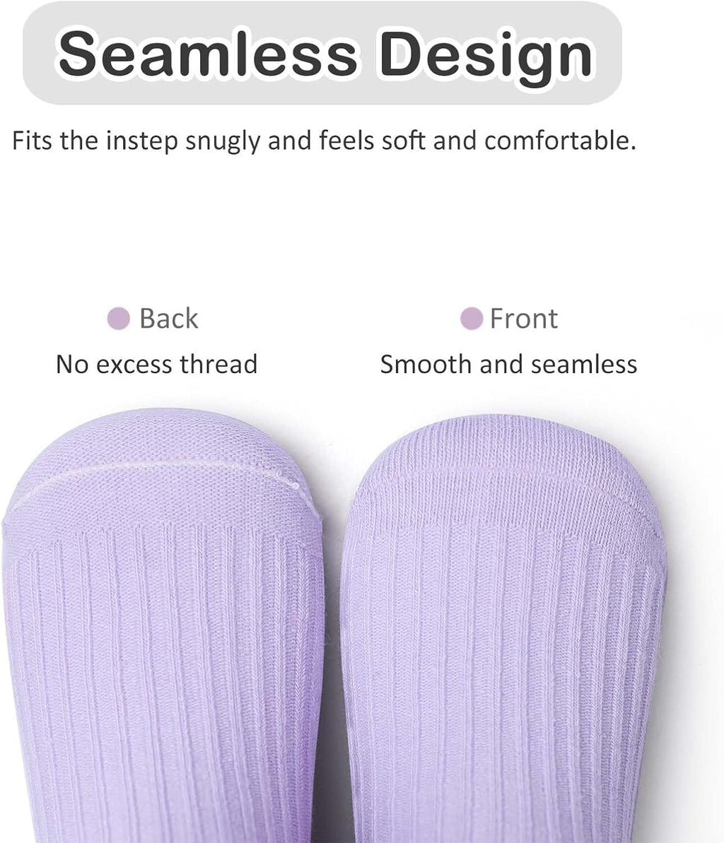 Baby Non Slip Ankle Socks with Grippers for 0 Months-7 Years Old Walking Socks