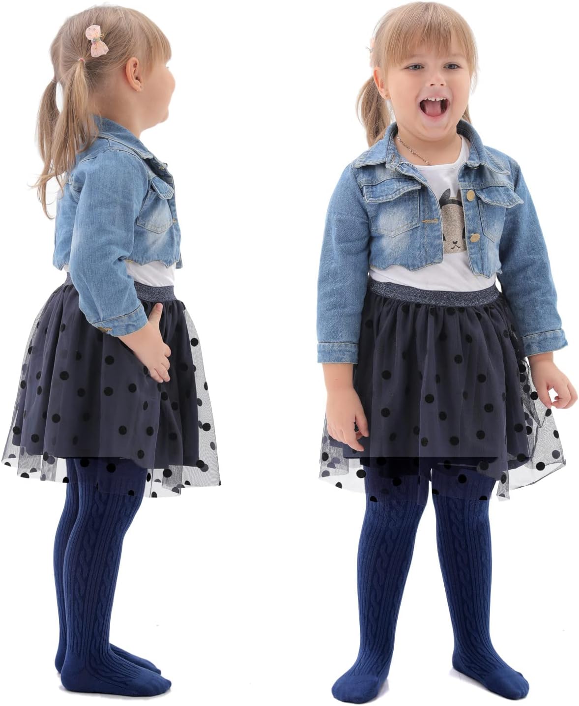 EPEIUS Baby Girl Tights Thick Cable Knit Leggings Stockings Cotton Pantyhose for Newborn Infant Toddler 3/4/5/6 Pack