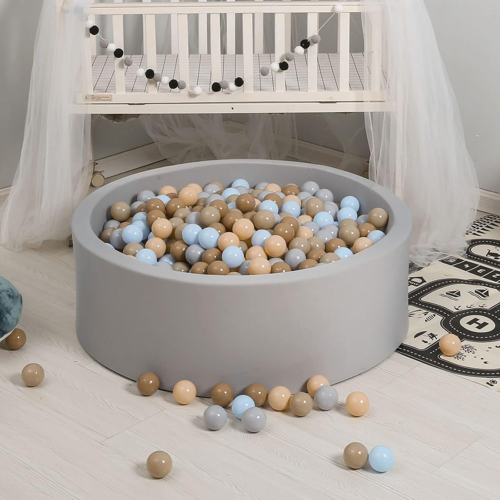 GOGOSO Ball Pits Balls for Toddlers Pack of 50 100 200 Plastics Shape Ball Non-Phthalate Non-BPA Non-Toxic 2.2-Inch Crush Proof Play Balls