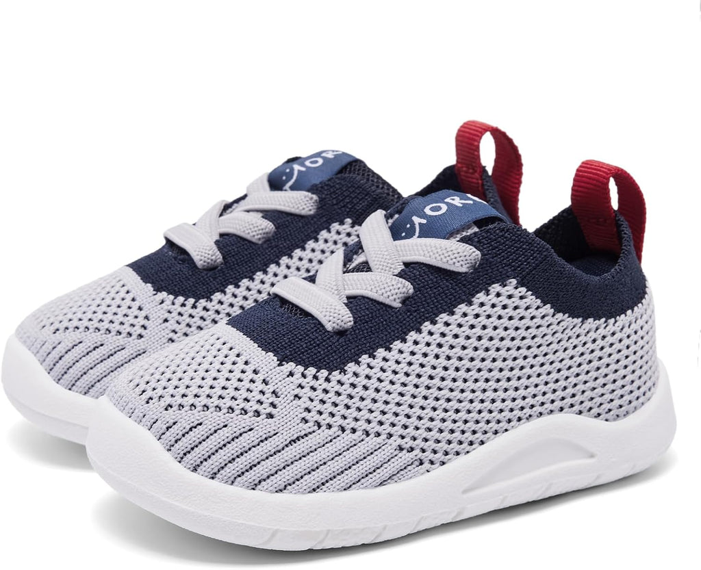 MORENDL Toddler Shoes Baby Walking Sock Shoes Infant Sneakers 0-4 Years Boy Girl Barefoot Tennis Shoe Non-Slip Brethable