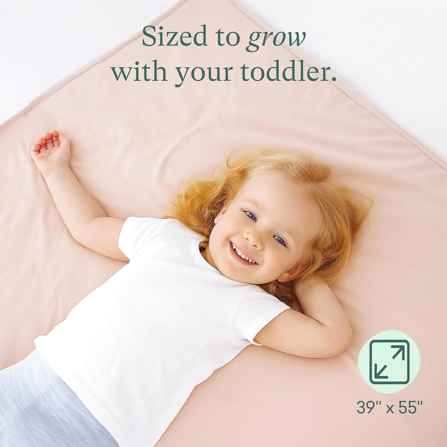 Supersoft Toddler Comforter, Premium Bamboo Viscose Crib Blanket, Cozy 1.0 Tog Lightweight Quilt for All Seasons 39"×55"