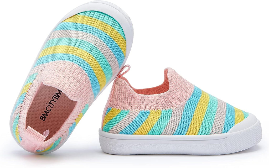 BMCiTYBM Baby Sneakers Girls Boys Lightweight Breathable Mesh First Walkers Shoes 6-24 Months