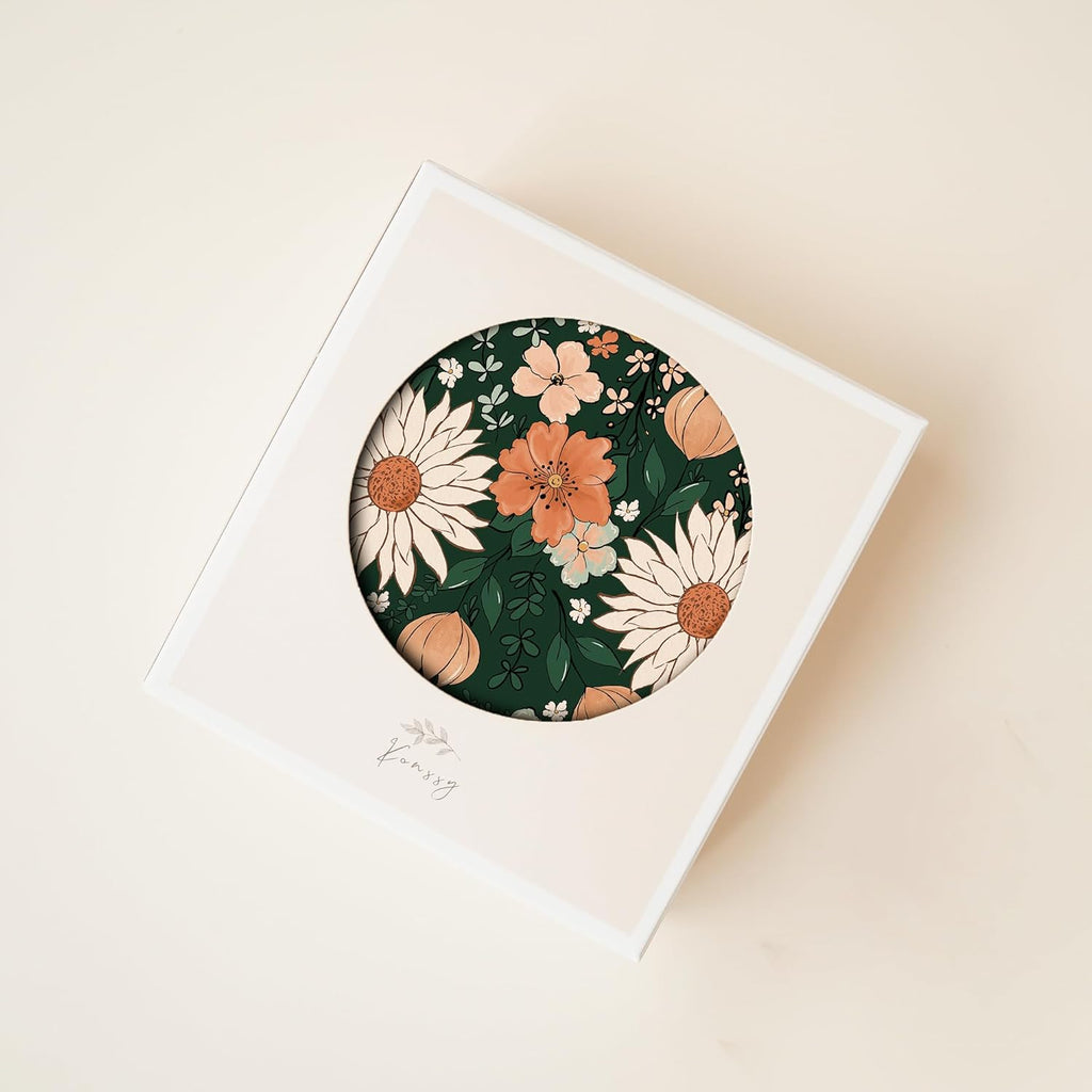 Konssy Baby Girl Newborn Receiving Blanket with Matching Headband and Beanie Set Baby Swaddle Nursery Swaddle Wrap