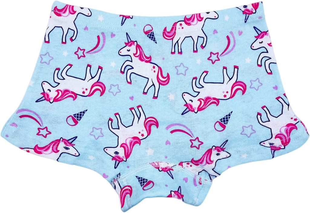 Cczmfeas Girls Hipster Cotton Underwear Boyshort Panties 6 Pack