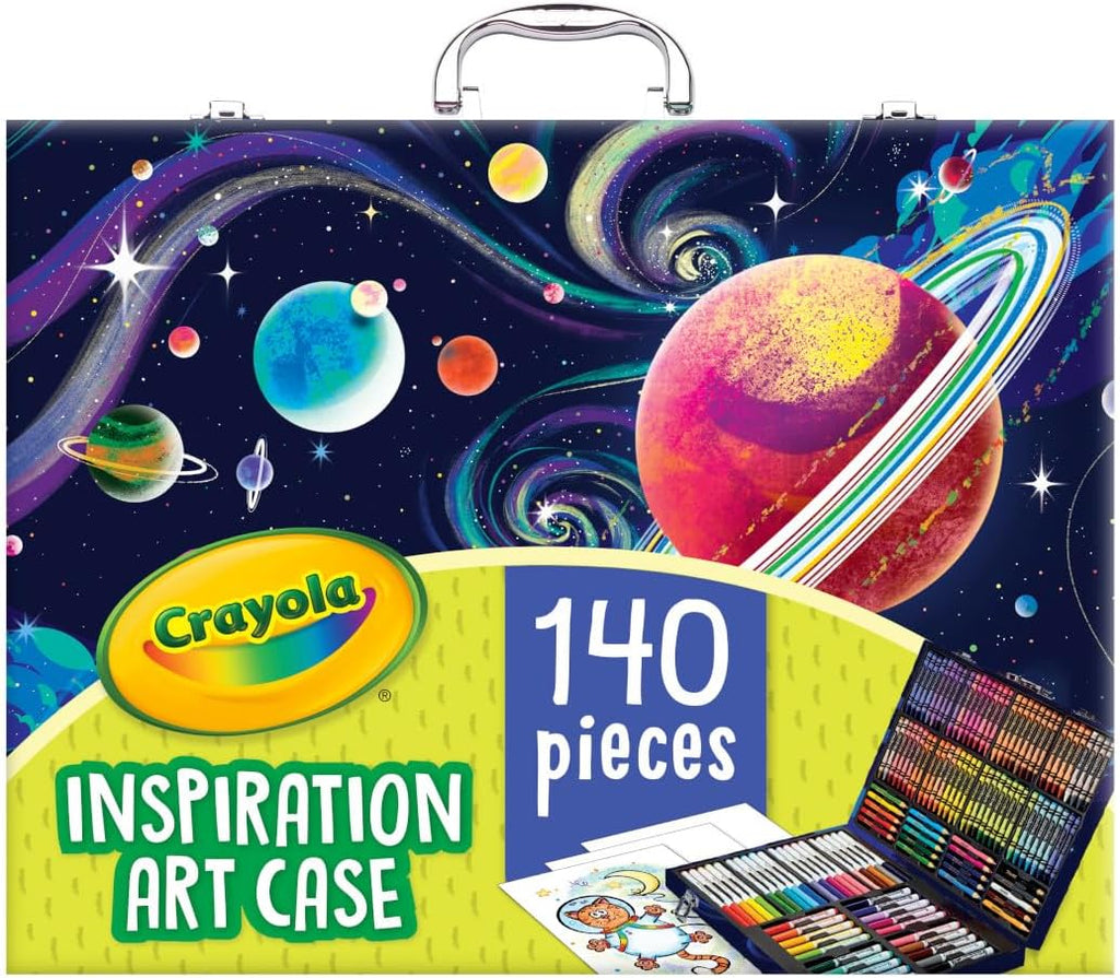 Crayola Inspiration Art Case Coloring Set, 140pc Space Theme – Art Kit for Kids, Crayons, Markers, Pencils, Gift for Boys & Girls, Ages 5, 6, 7, 8 [Amazon Exclusive]