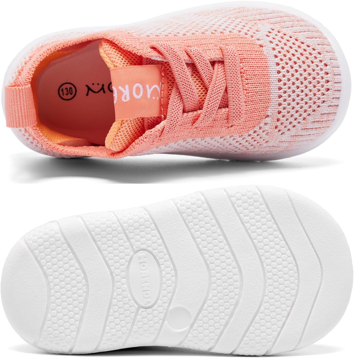 MORENDL Toddler Shoes Baby Walking Sock Shoes Infant Sneakers 0-4 Years Boy Girl Barefoot Tennis Shoe Non-Slip Brethable