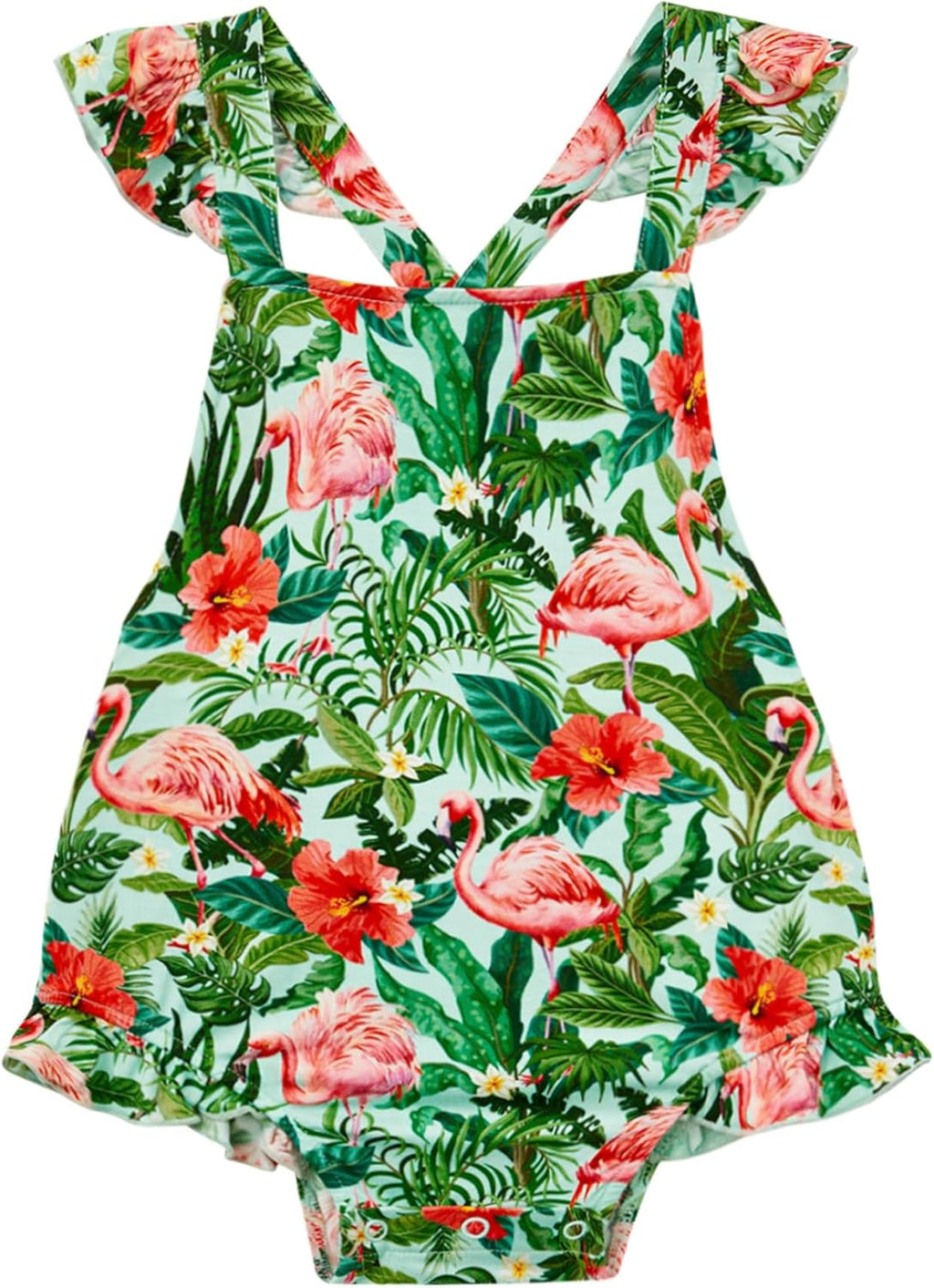 Bamboo Viscose Baby Romper Infant Girl Ruffle Sleeveless Newborn Baby Girl Bodysuit