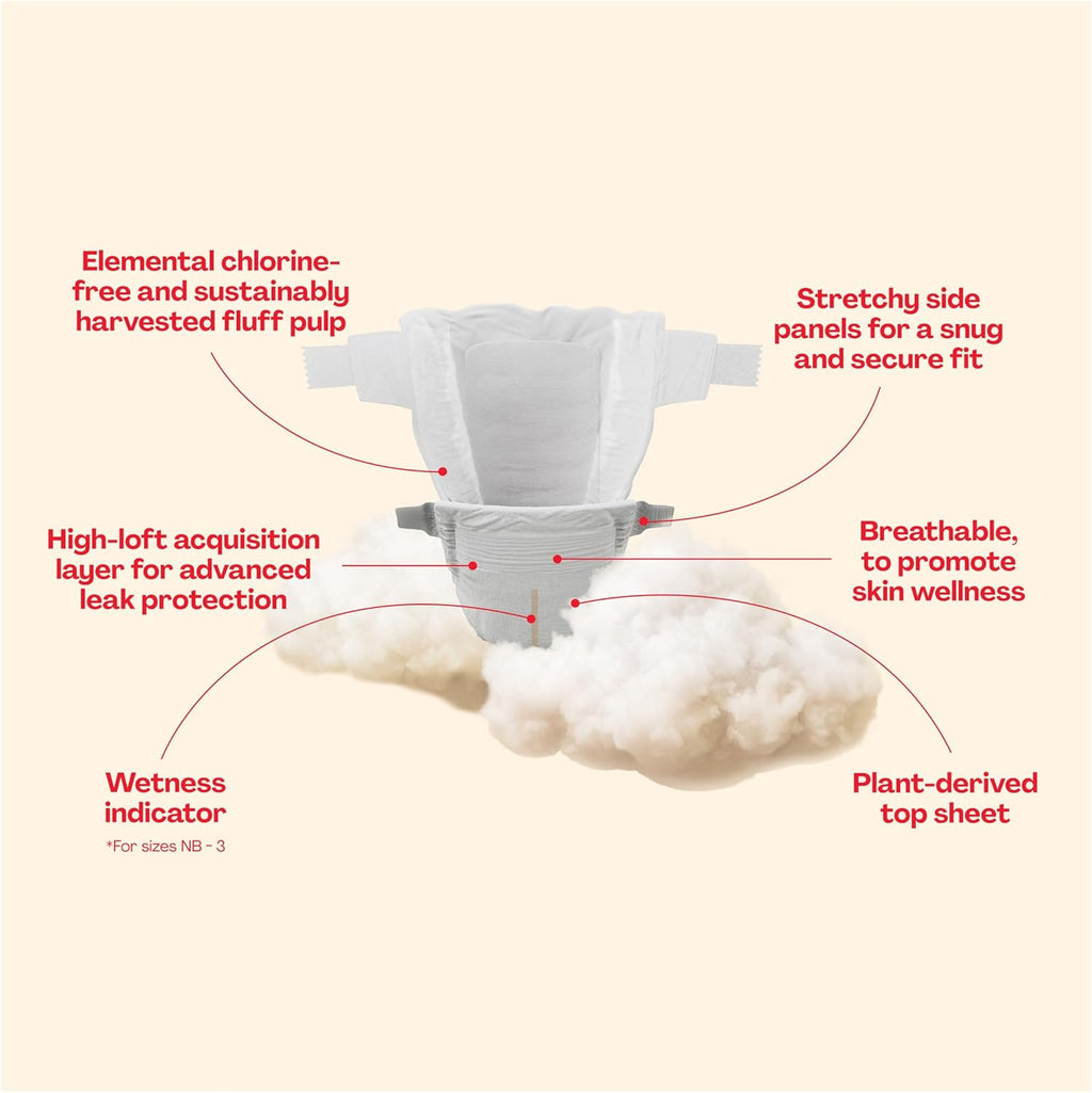 Hello Bello Premium Baby Diapers Size 3, 25 Count of Disposable, Extra-Absorbent, Hypoallergenic Baby Diapers with Snug and Comfort Fit, Sleepy Sloth