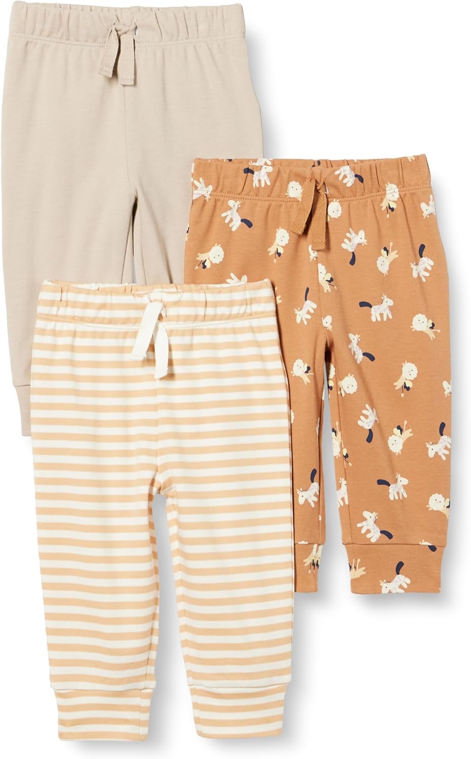 Amazon Essentials Unisex Toddlers and Babies' Cotton Pull-On Pants, Multipacks