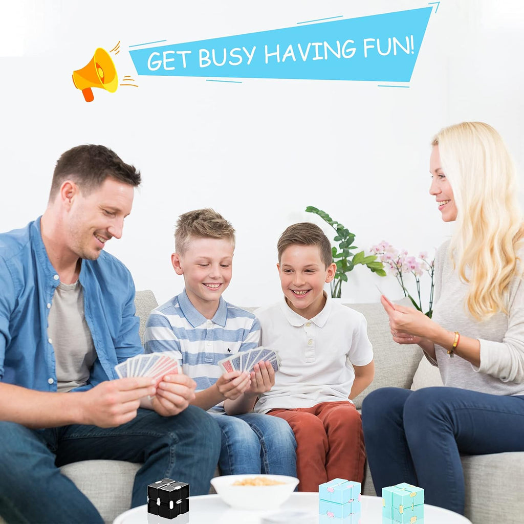 22 Pieces Toy Cube, Handheld Cube Anxiety Relief Cube Flip Toys Toy Blocks for Adults Relieve Stress and Kill Time (Multicolored)