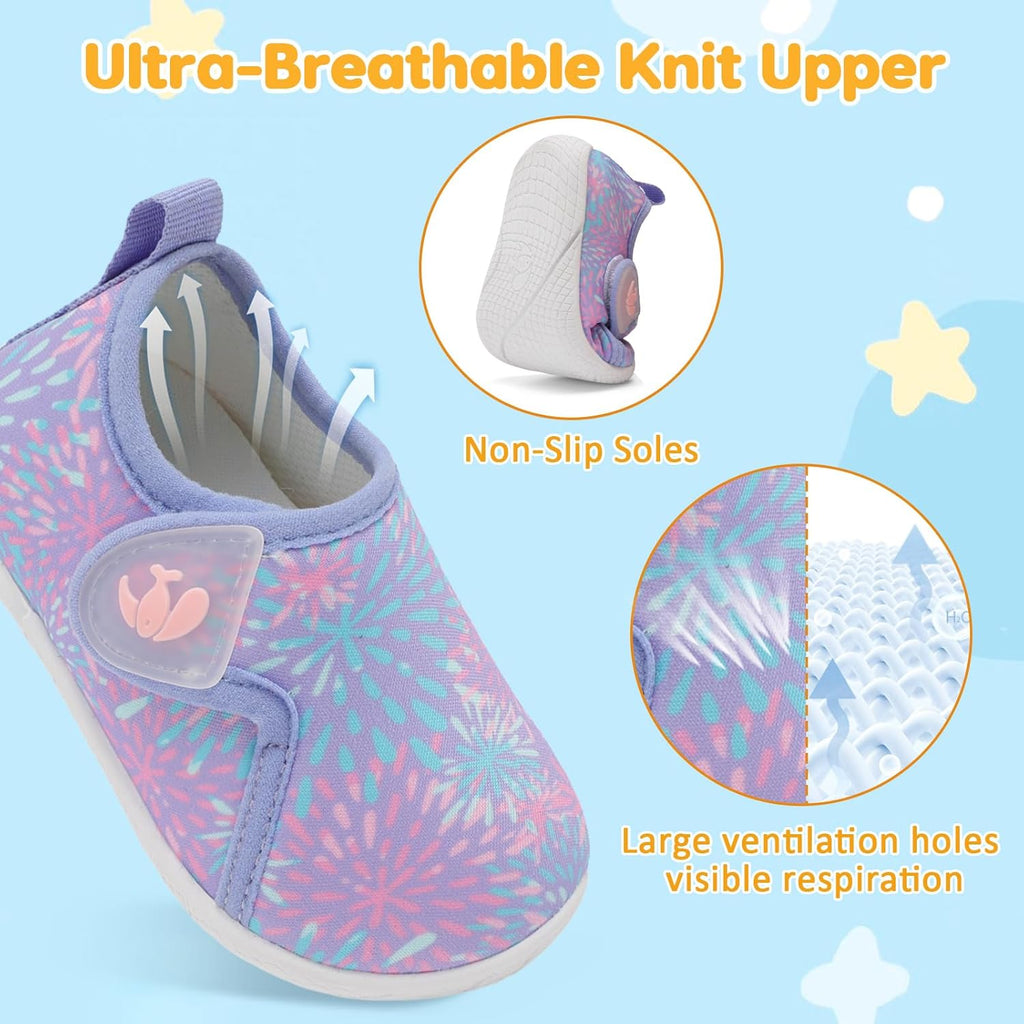 FEETCITY Toddler Walking Shoes Slip On Toddler Shoes Boys Girls Kids Sports Sneakers Casual School Shoes Barefoot Shoes