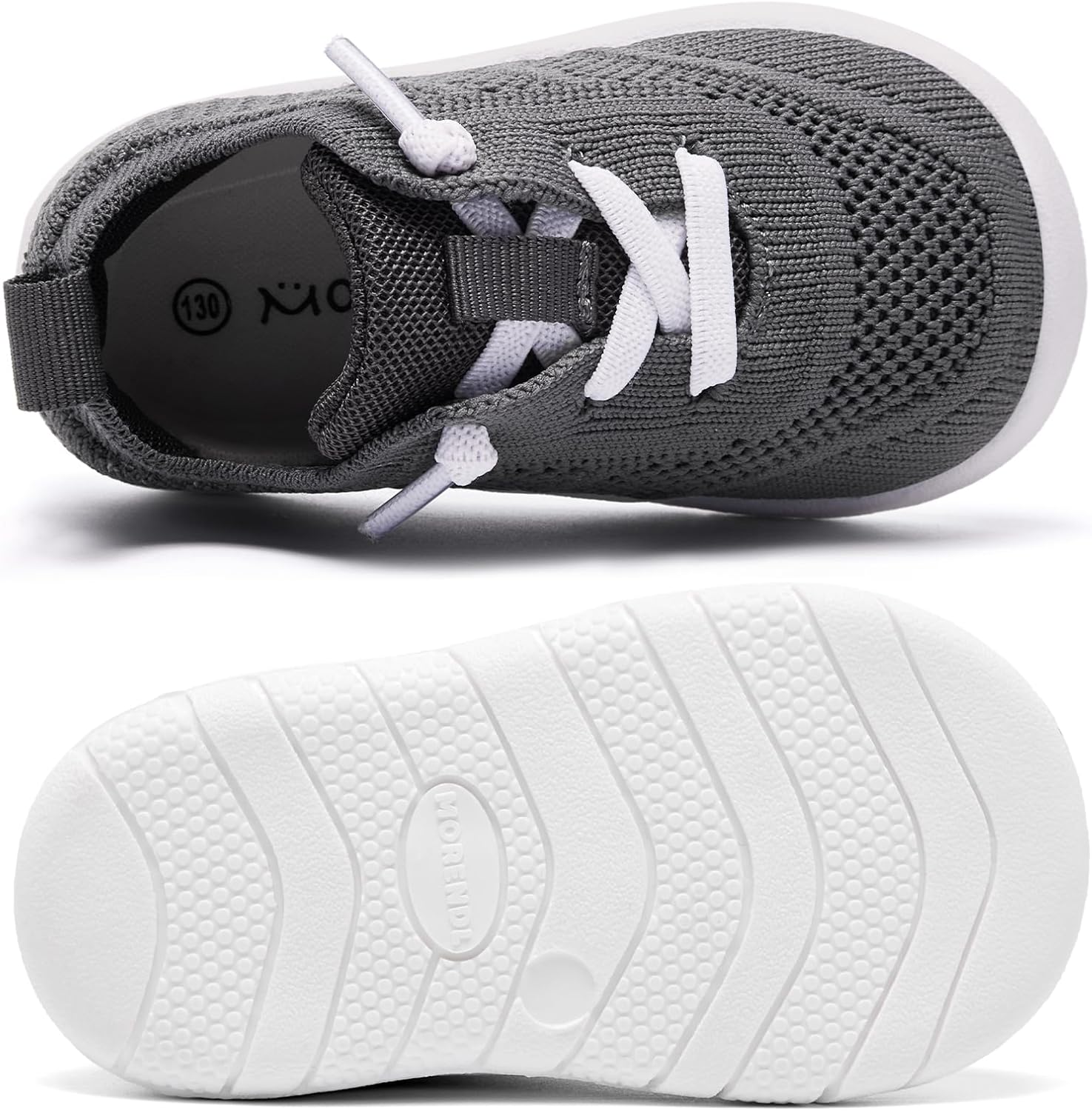 MORENDL Toddler Shoes Baby Walking Sock Shoes Infant Sneakers 0-4 Years Boy Girl Barefoot Tennis Shoe Non-Slip Brethable