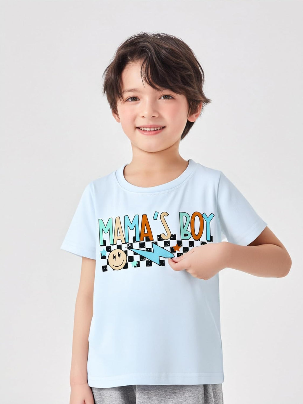 Happy Town Toddler Clothes Baby Boy Girl Smiley Face Shirt Short Sleeve T-Shirt Tee Summer Tops Outfits