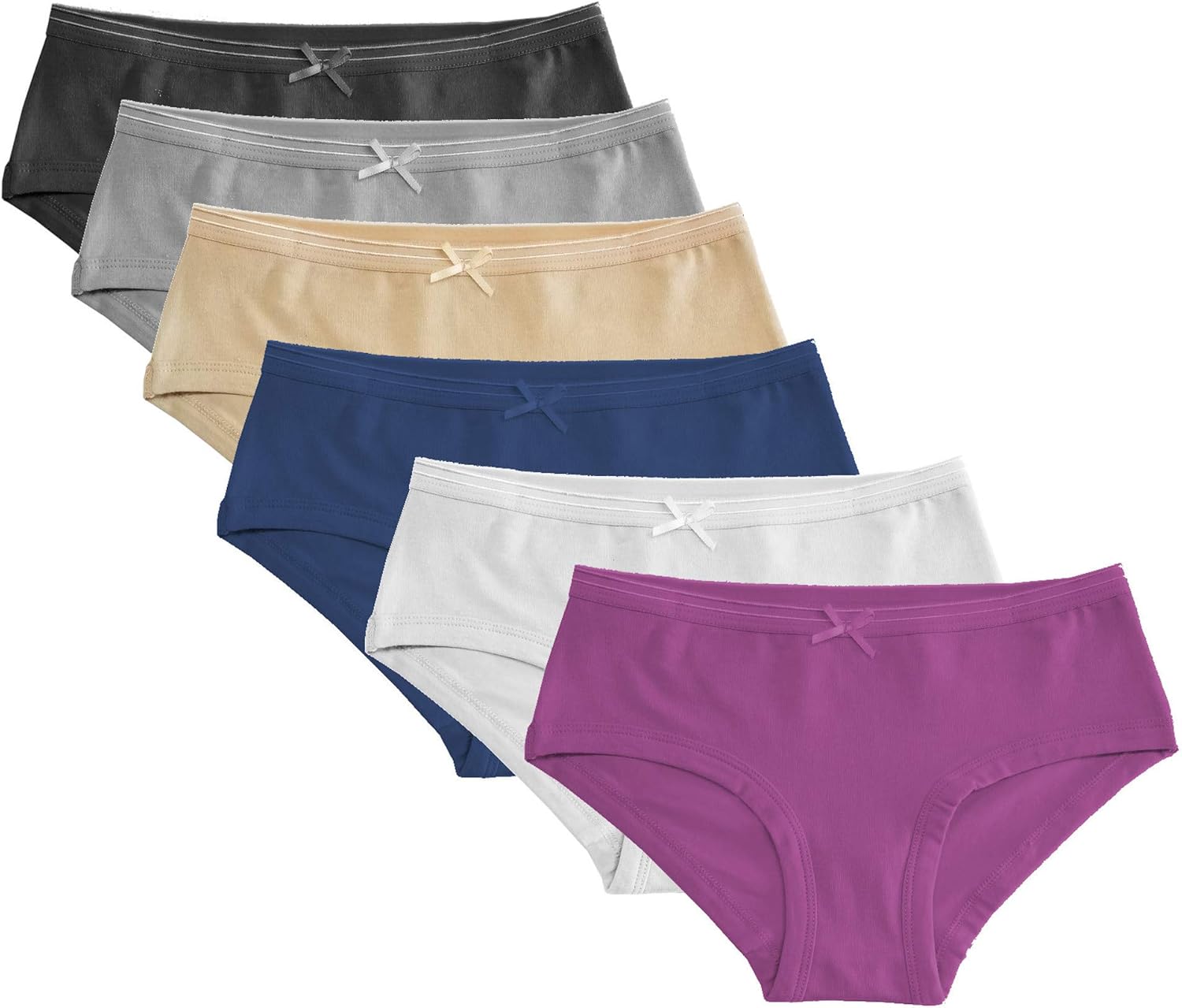 Popular Girls Underwear Hipster Panty - Soft Cotton Panties Underwear for Girls & Teen Size 7-14 - Multipack