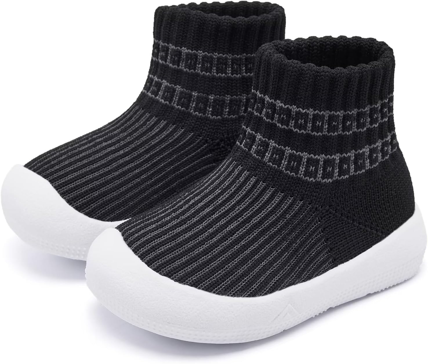 Eashi Baby Boy Girl Non-Skid Indoor Infant Walking Shoes Breathable Warm Elastic Sock Shoes with Memory Sole Protect Toes Outdoor Sneakers