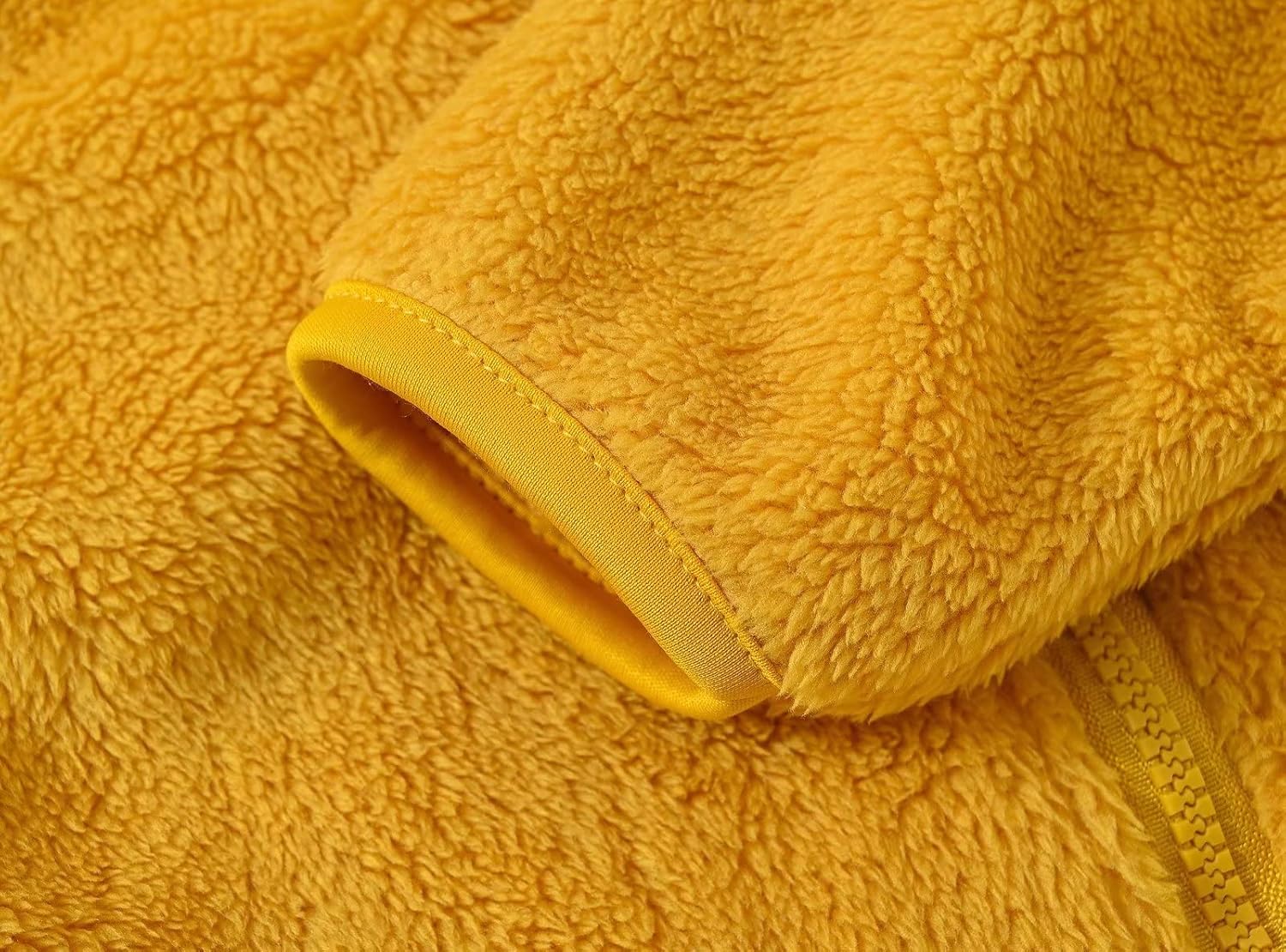 AIWUHE Toddler Boys Girls Hooded Jacket Fleece Hoodie Winter Warm Solid Color Teddy Coat Zip-up Bear Ear Sweater Fall Clothes