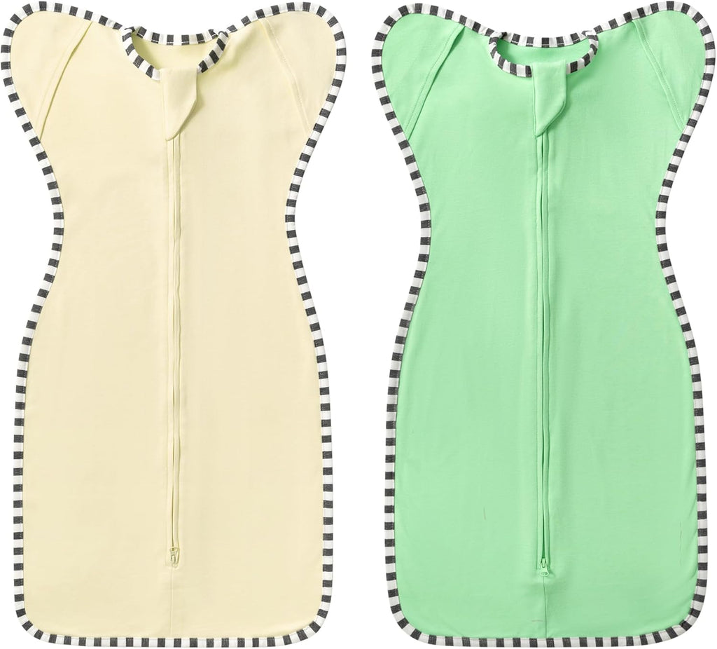 2-Pack Baby Transition Swaddle Set, Breathable Infant Sleep Sack, Soft Swaddling Sack for Boy Girl