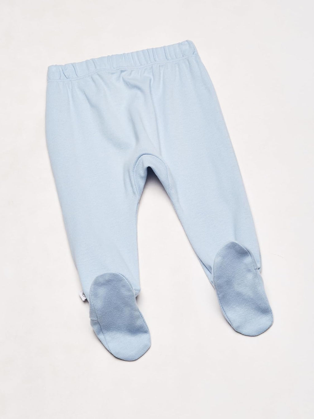 HonestBaby 3-pack Footed Pants Roomy Fit Pull on Bottoms 100% Organic Cotton for Infant Baby Boys, Girls, Unisex